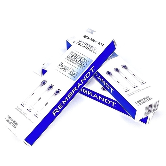 Rembrandt Replacement Toothbrush Heads Whitening Brush Three 3-packs New in Box - Picture 4 of 4